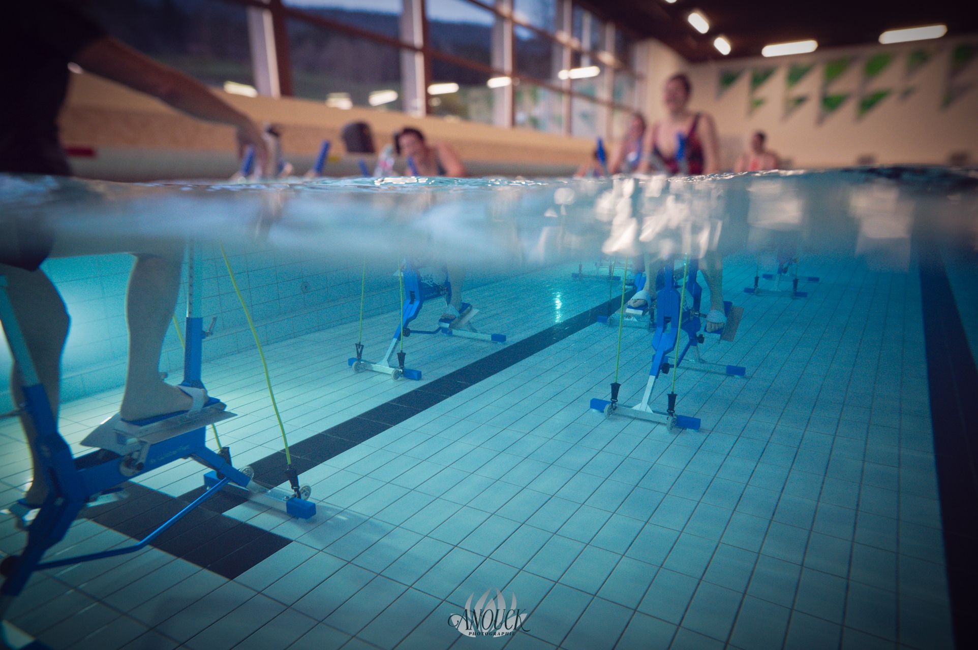 Photographie artistique d'aqua bike en suisse romande