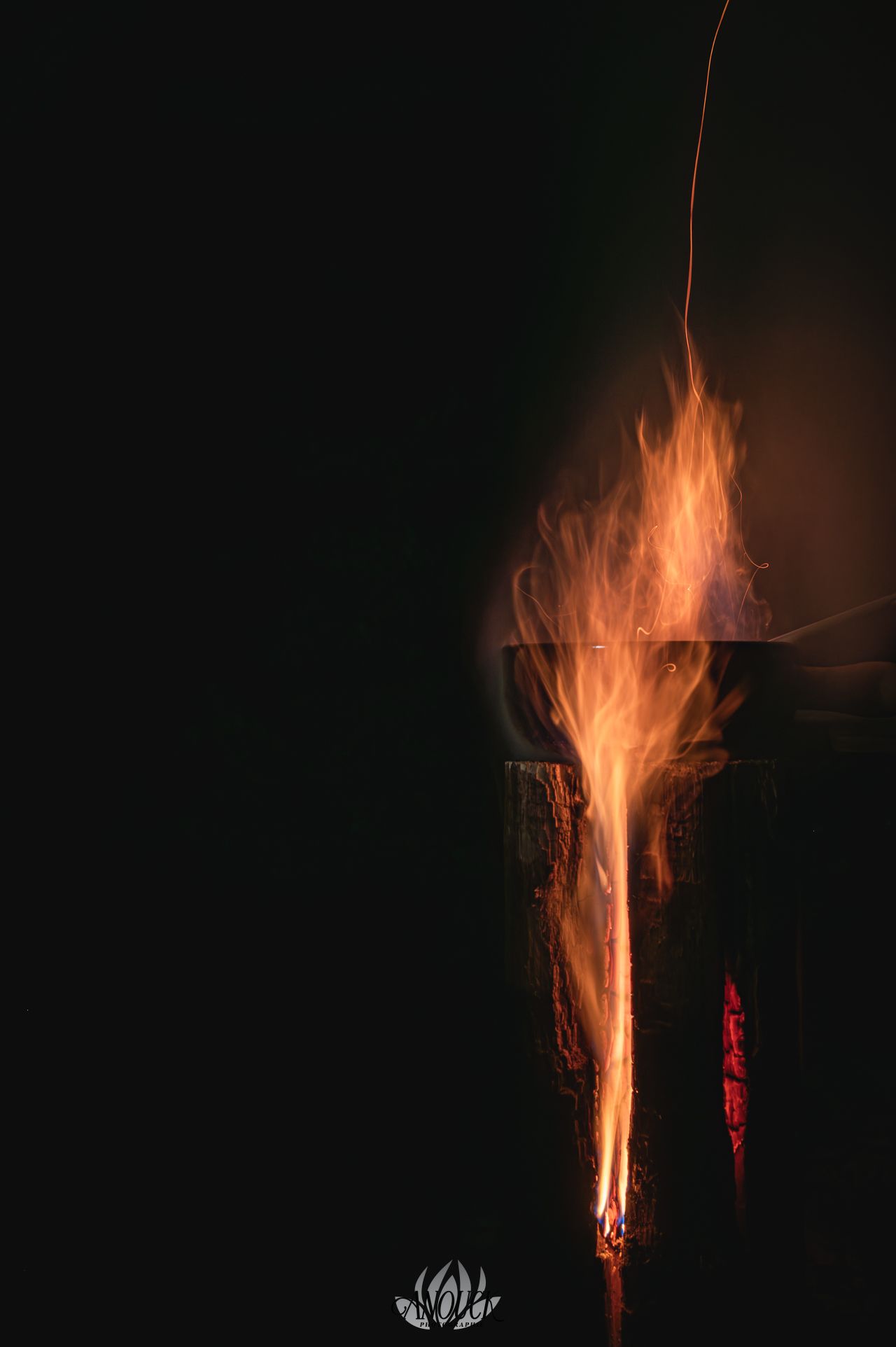 Photographie de feu à Gorgier Neuchâtel